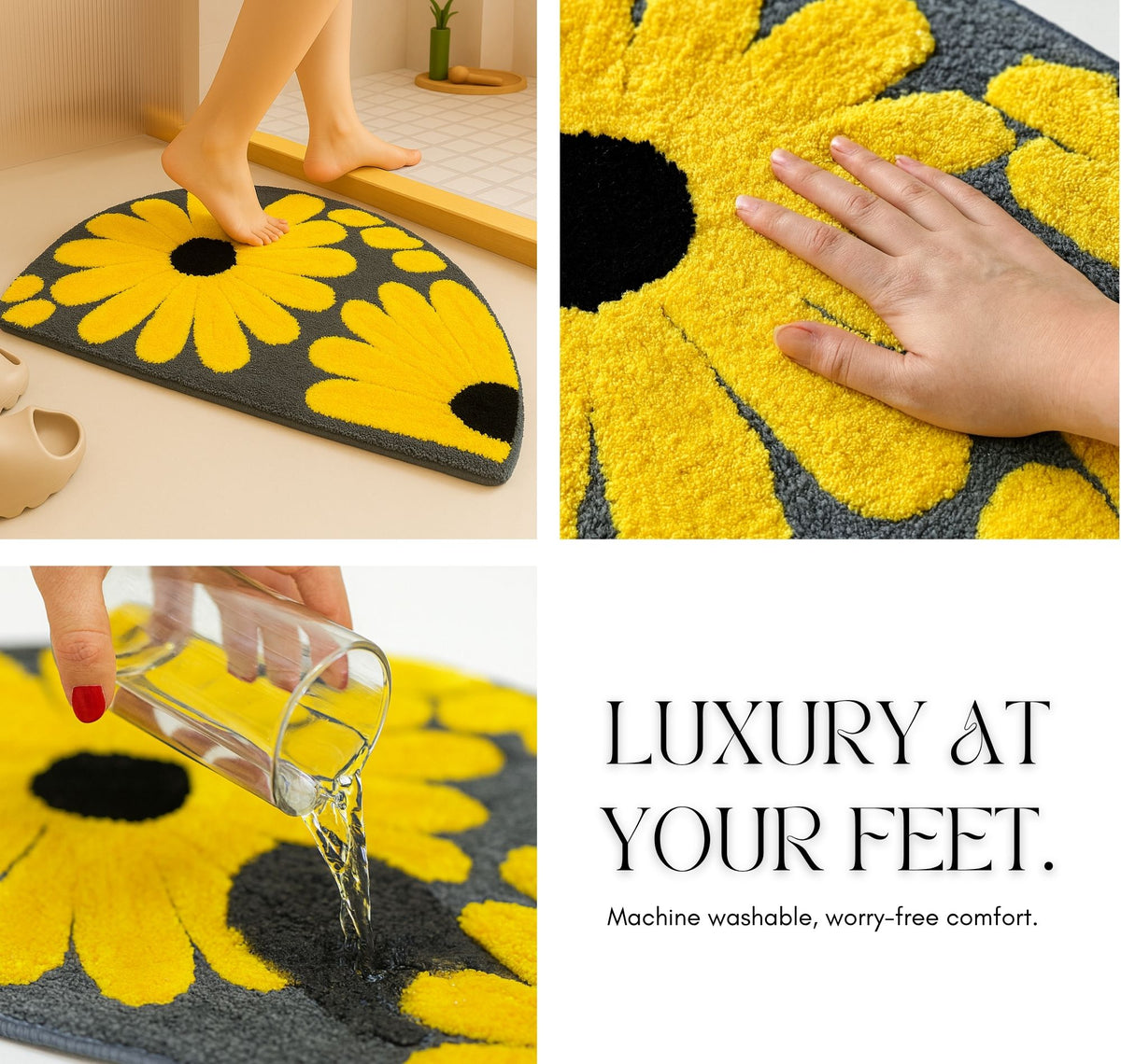 Tufted Mathmat Yellow Black