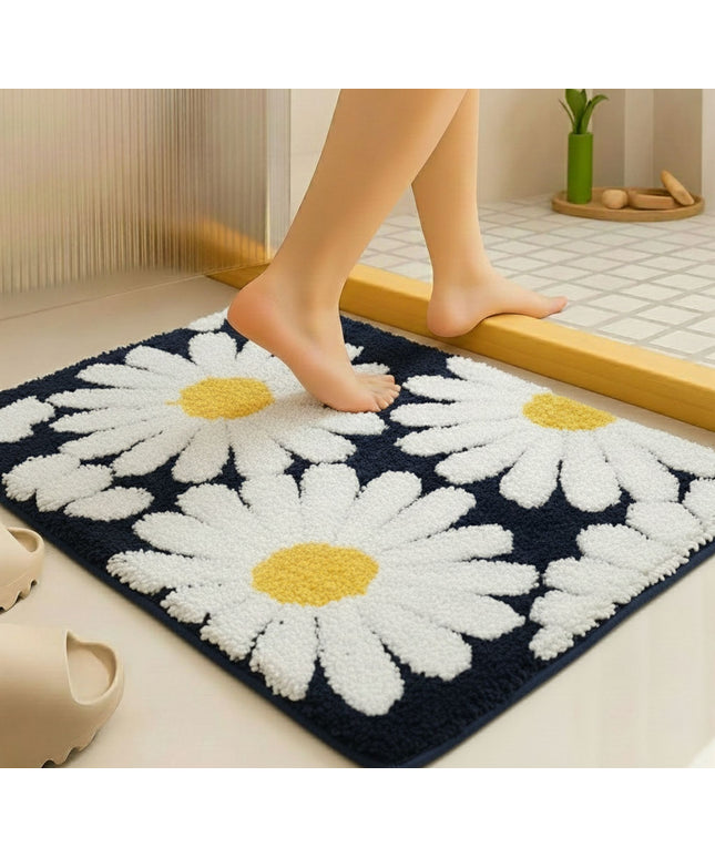Tufted Mathmat Black White