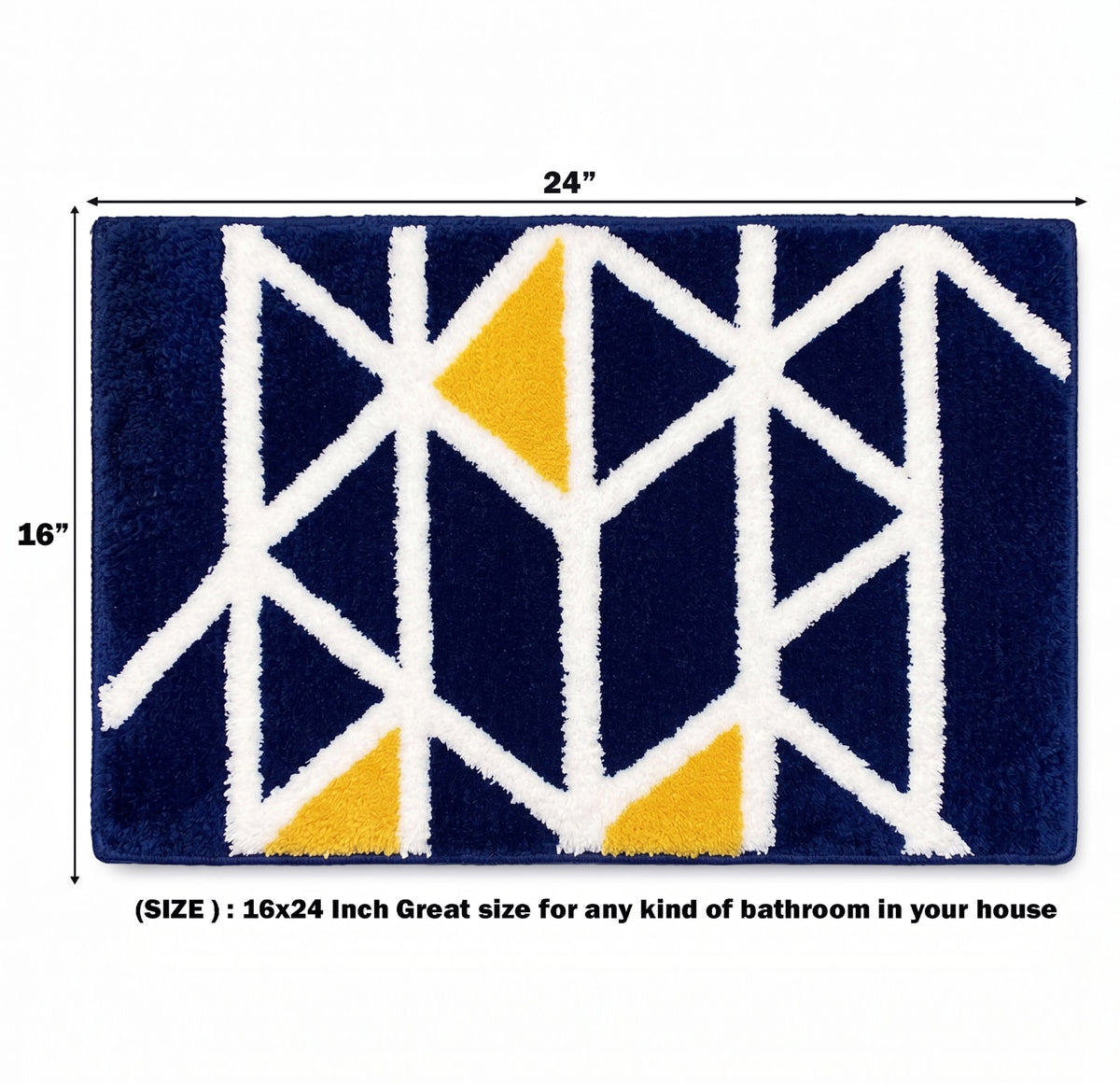 Tufted Mathmat Navy White