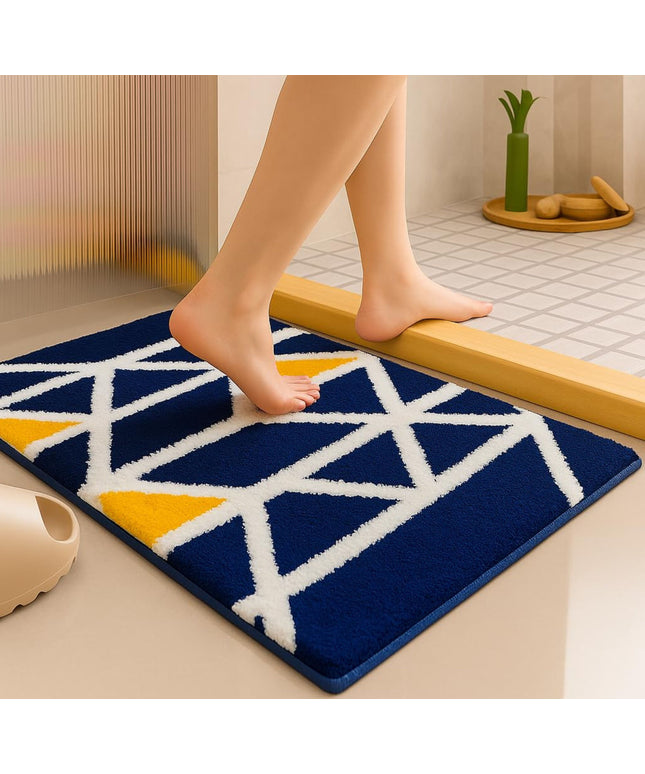 Tufted Mathmat Navy White