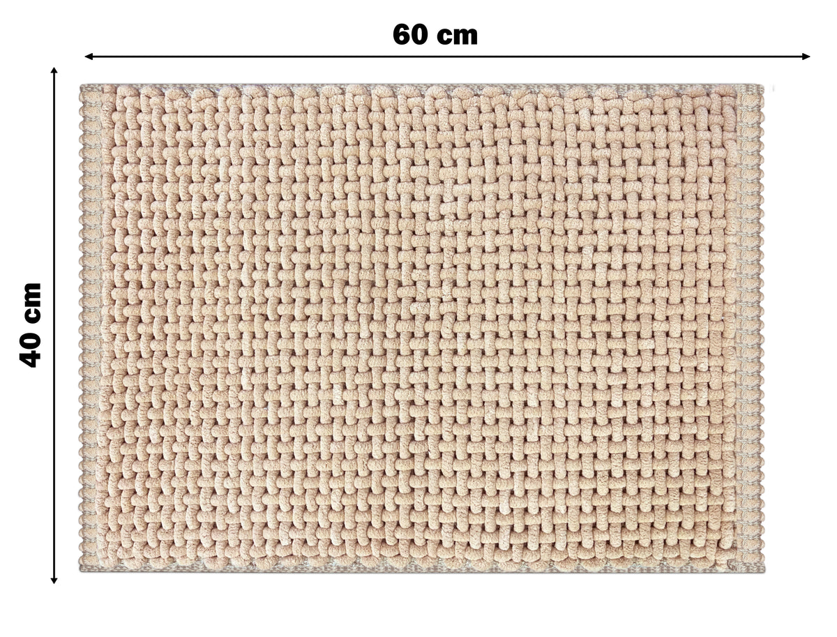 Chennile Bathmat Linen Beige