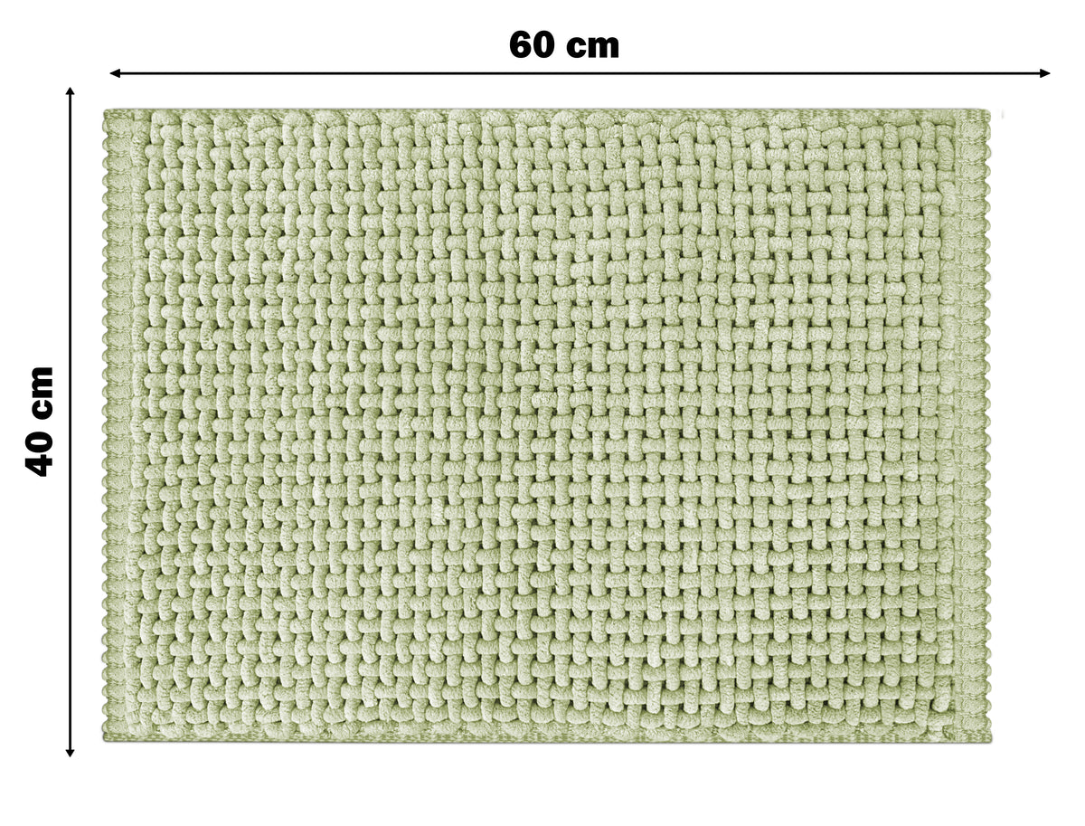 Chennile Bathmat Mint Green