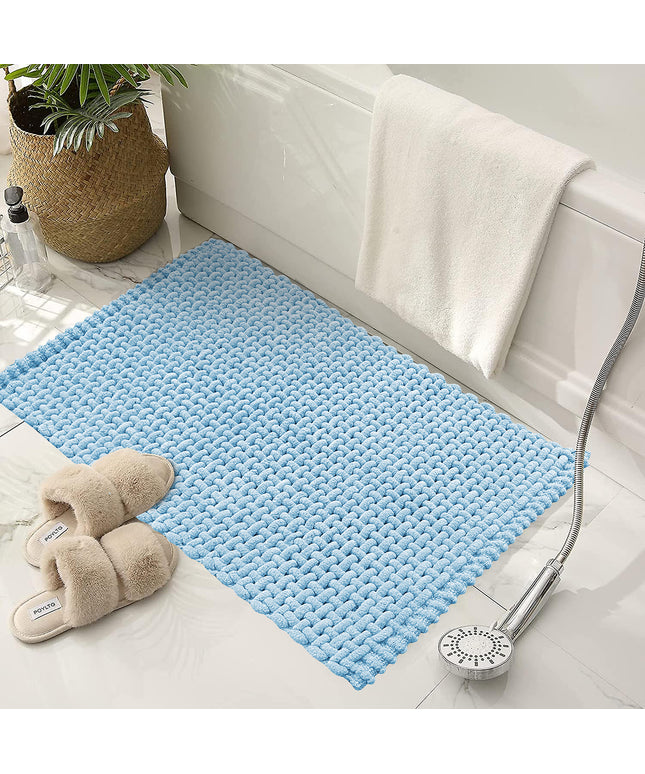 Chennile Bathmat Sky Blue