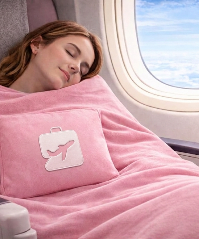 Travel Blanket  Pink