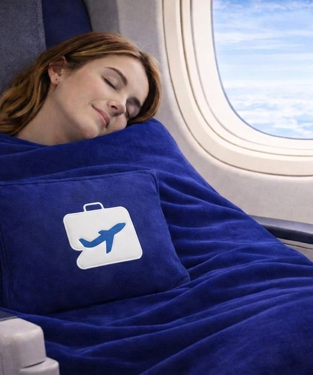 Travel Blanket  Royal Blue