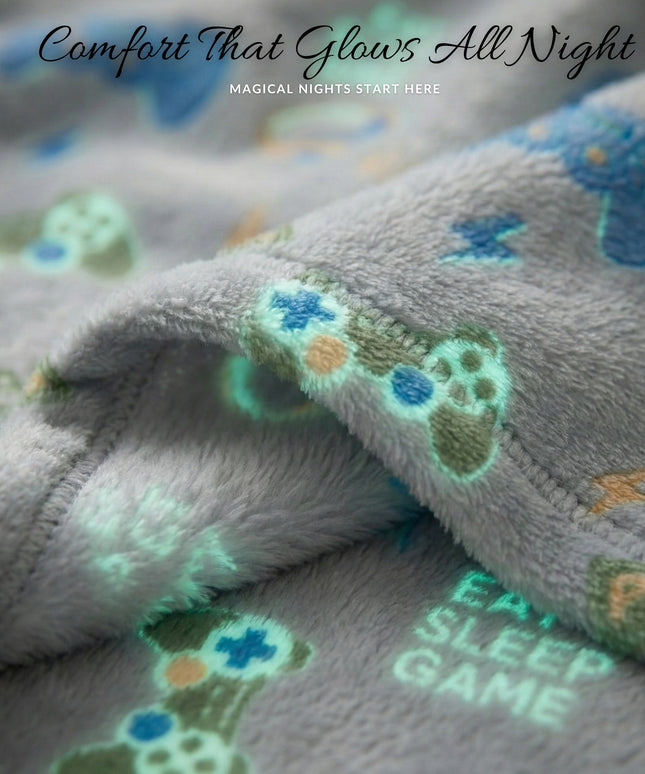 Glow in the Dark Blanket   Light Grey