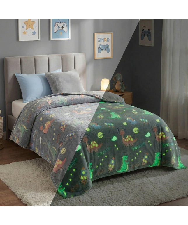 Glow in the Dark Blanket   Dark Grey