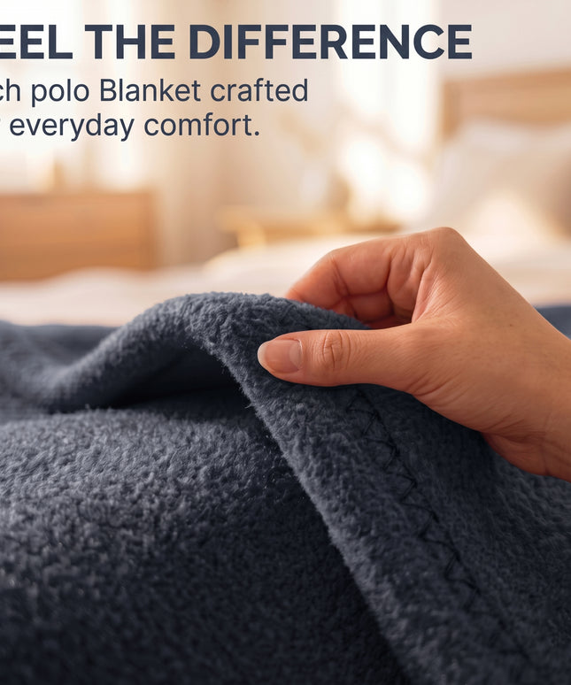 Solid Fleece Blanket  Grey