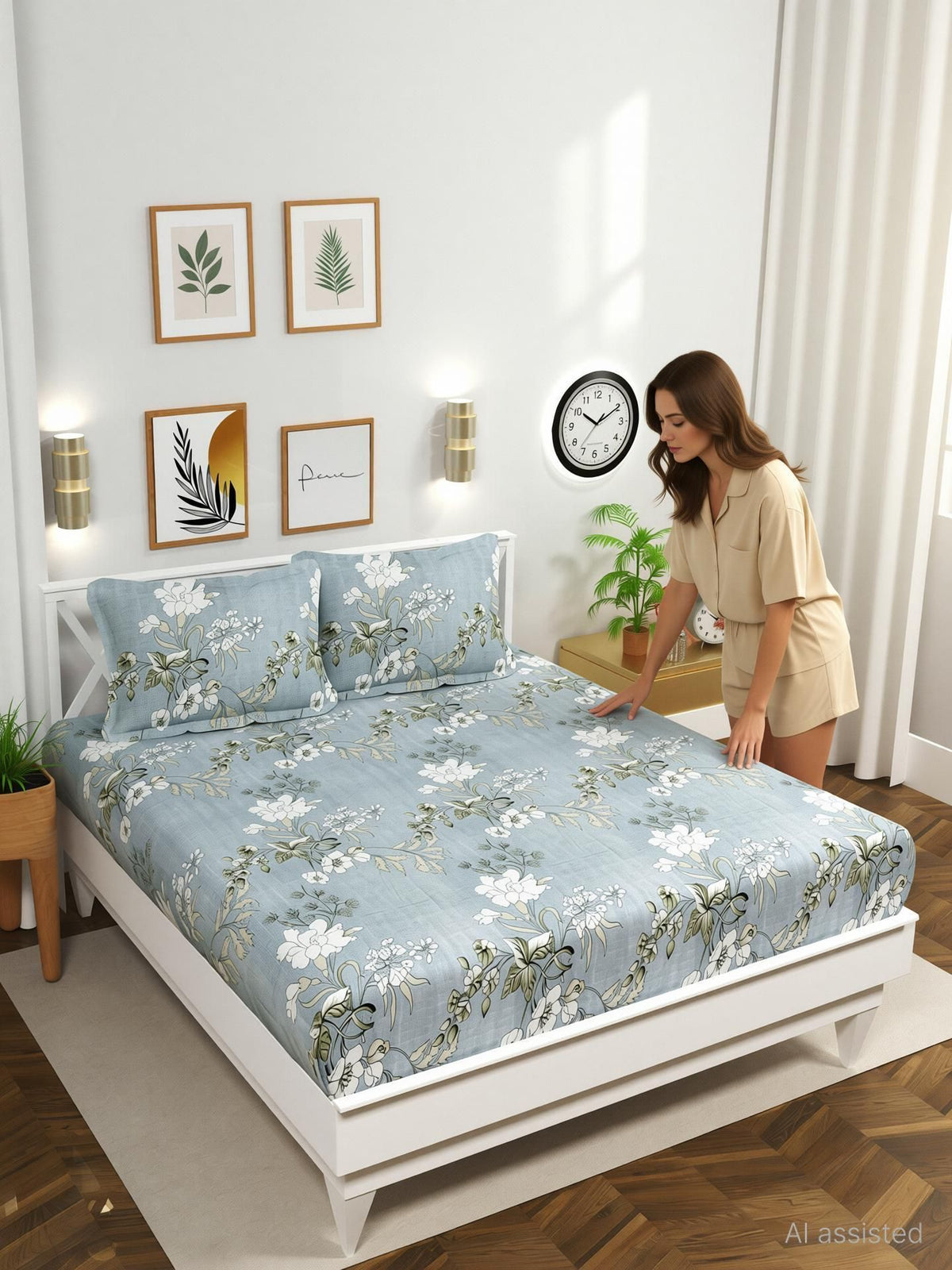 Urban Flat Bedsheet Light Grey