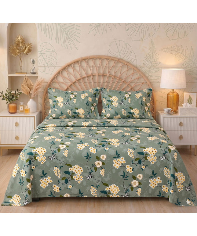 Urban Flat Bedsheet Dark Grey White