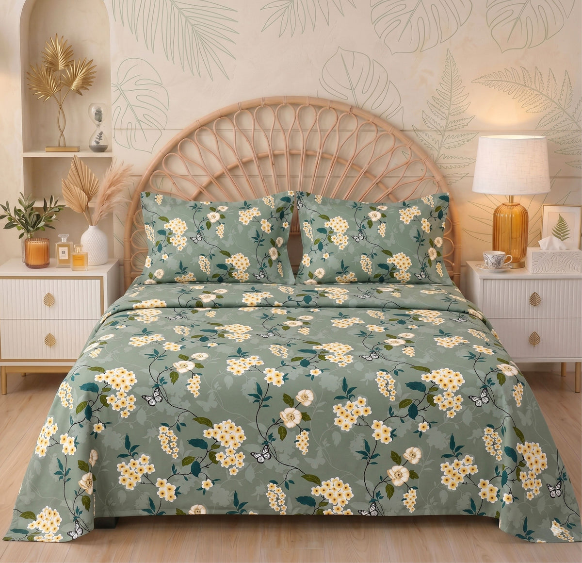 Urban Flat Bedsheet Dark Grey White