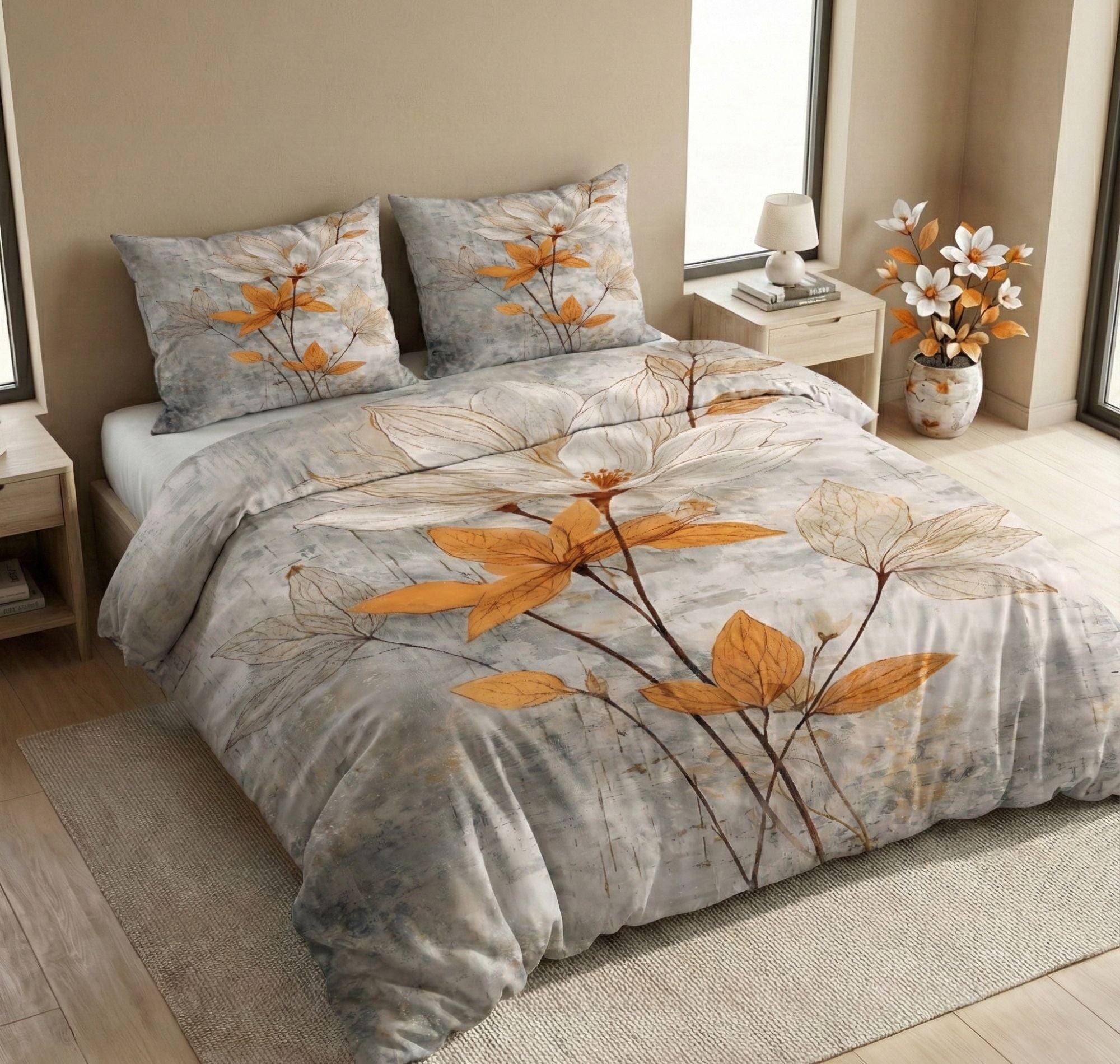 7D Pixel Dream Flatsheet Off White Brown