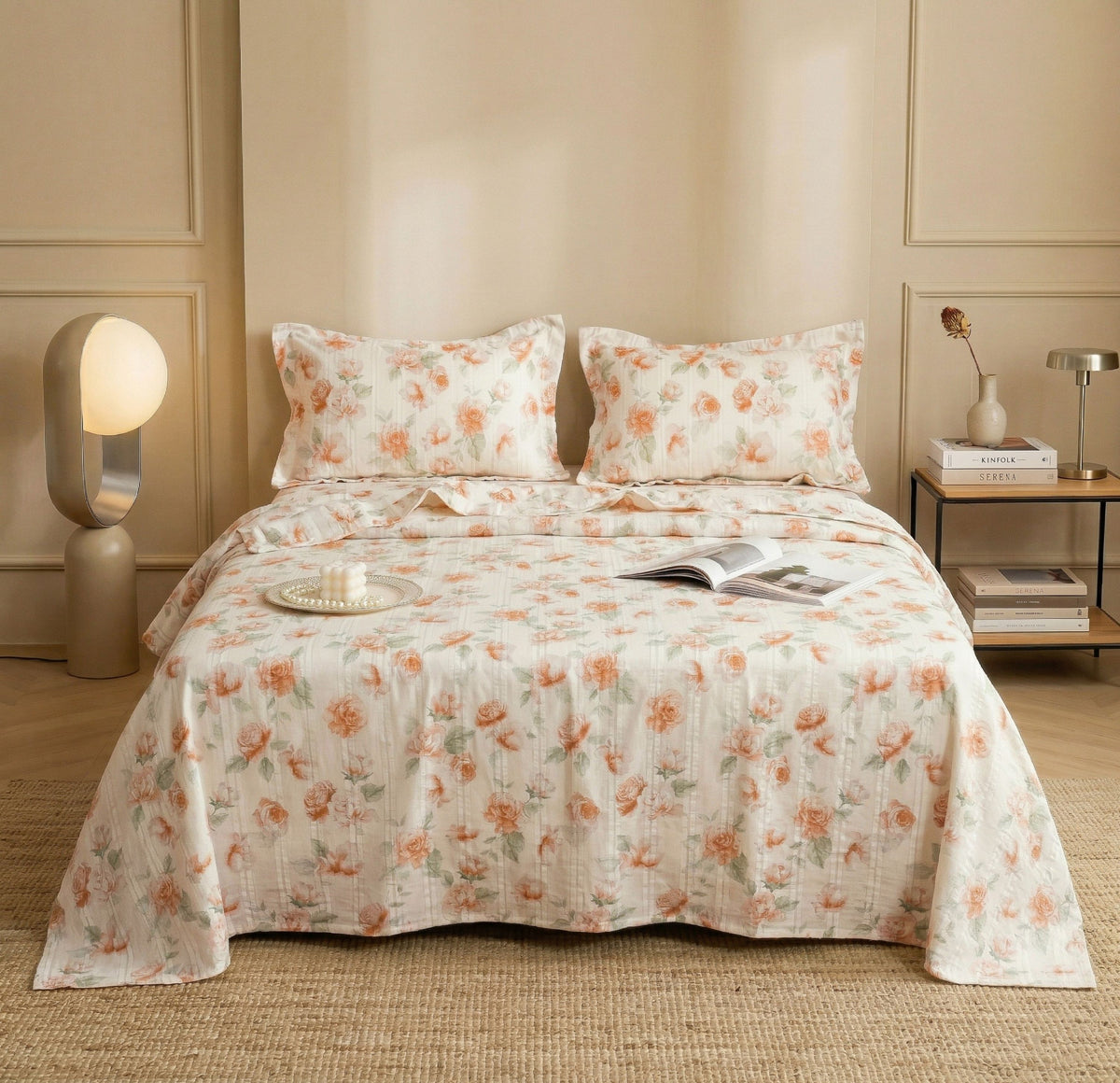 Cloud Collection Flatsheet Beige Orange