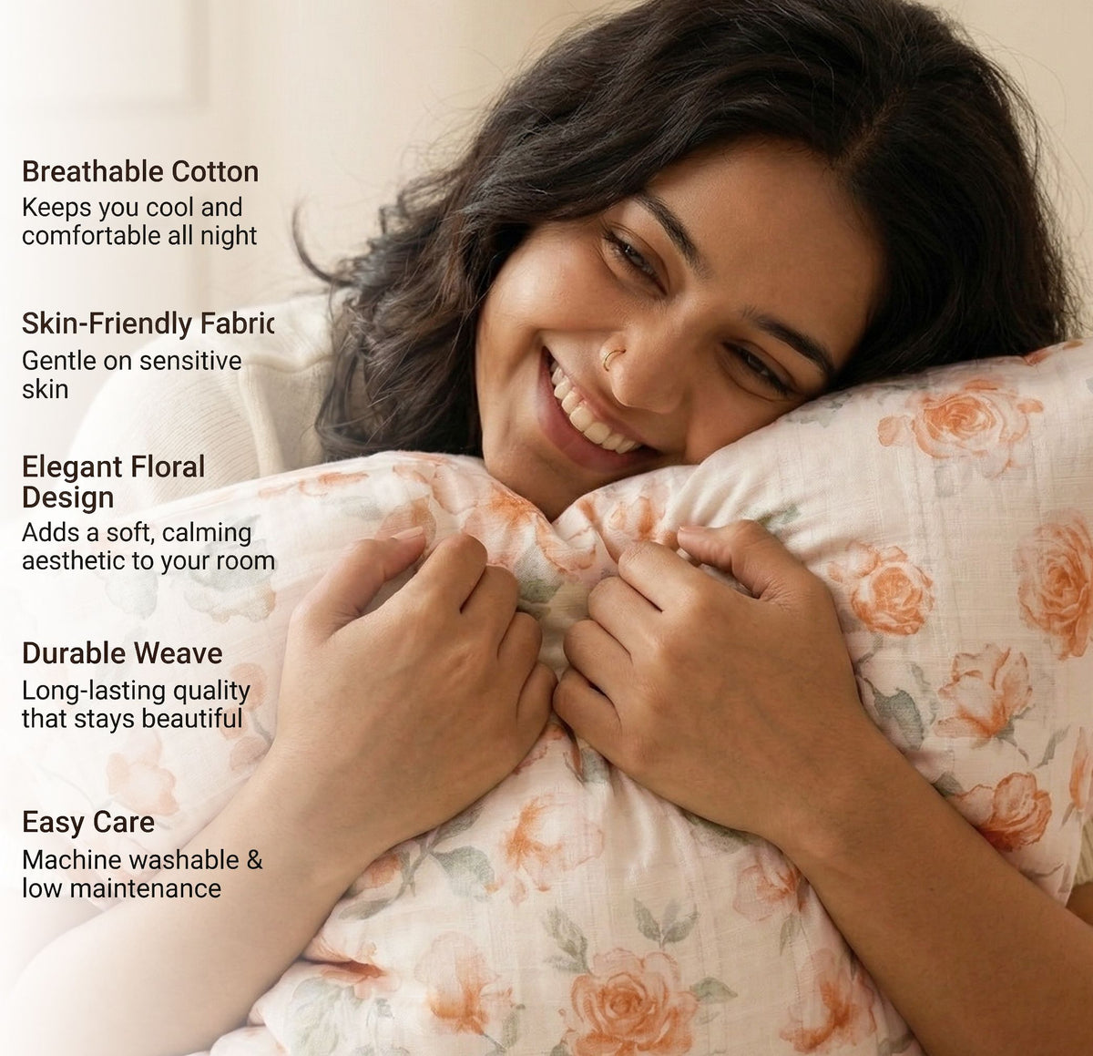 Cloud Collection Flatsheet Beige Orange