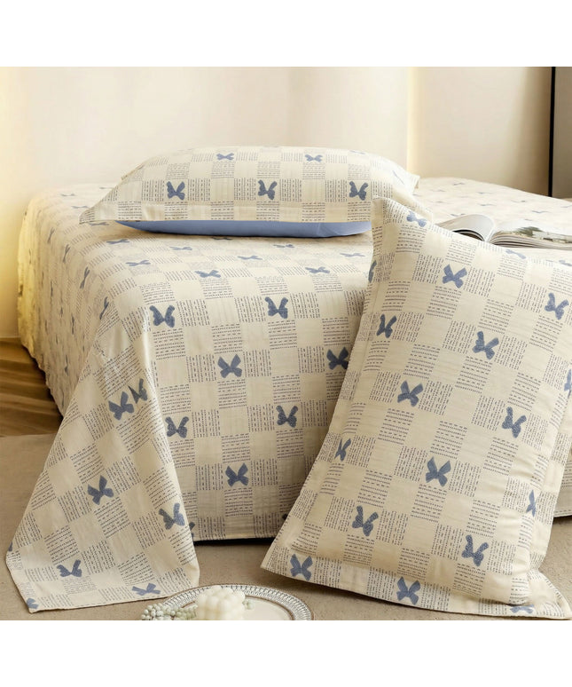 Cloud Collection Flatsheet Beige Blue