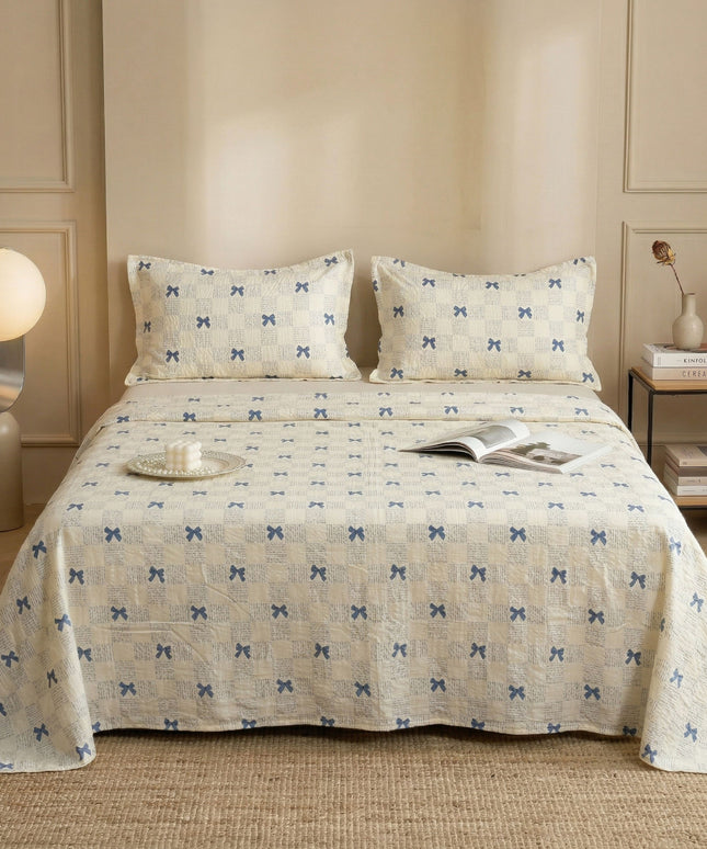 Cloud Collection Flatsheet Beige Blue