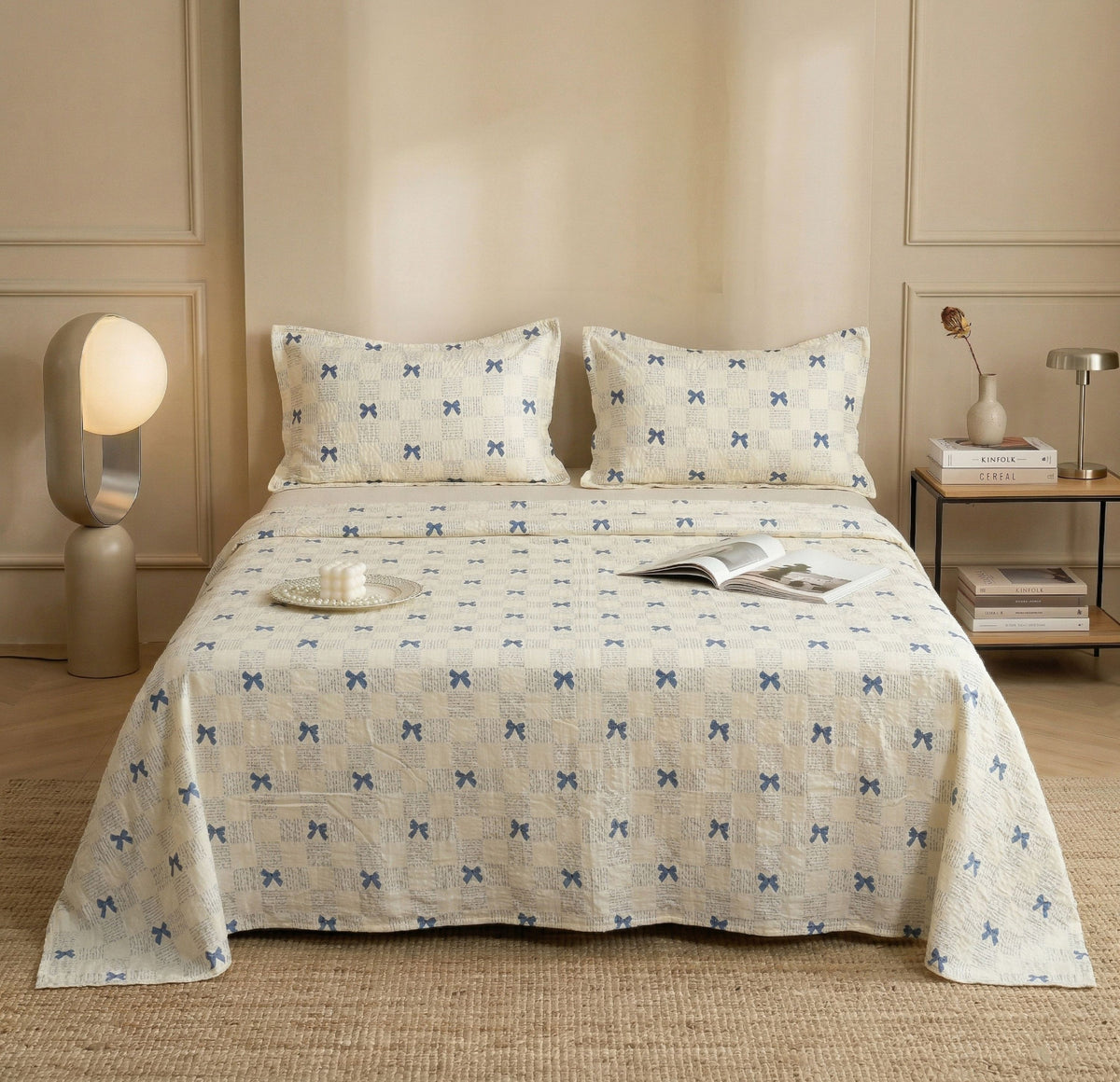 Cloud Collection Flatsheet Beige Blue