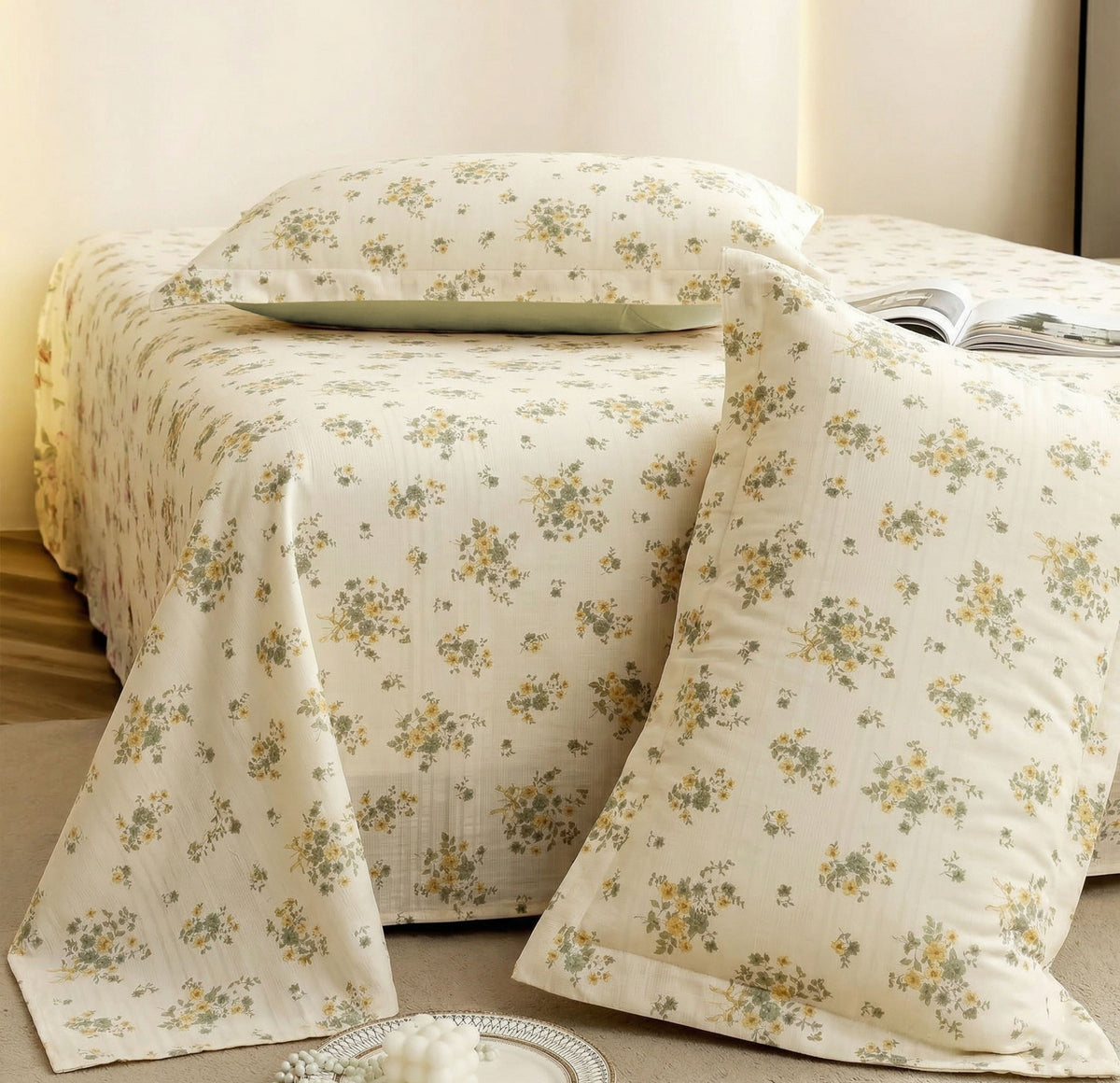 Cloud Collection Flatsheet Beige Green