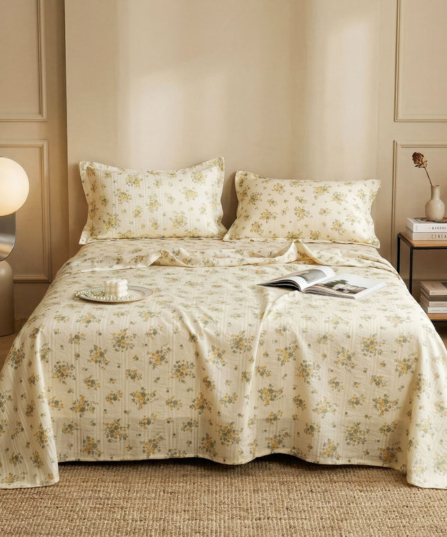 Cloud Collection Flatsheet Beige Green