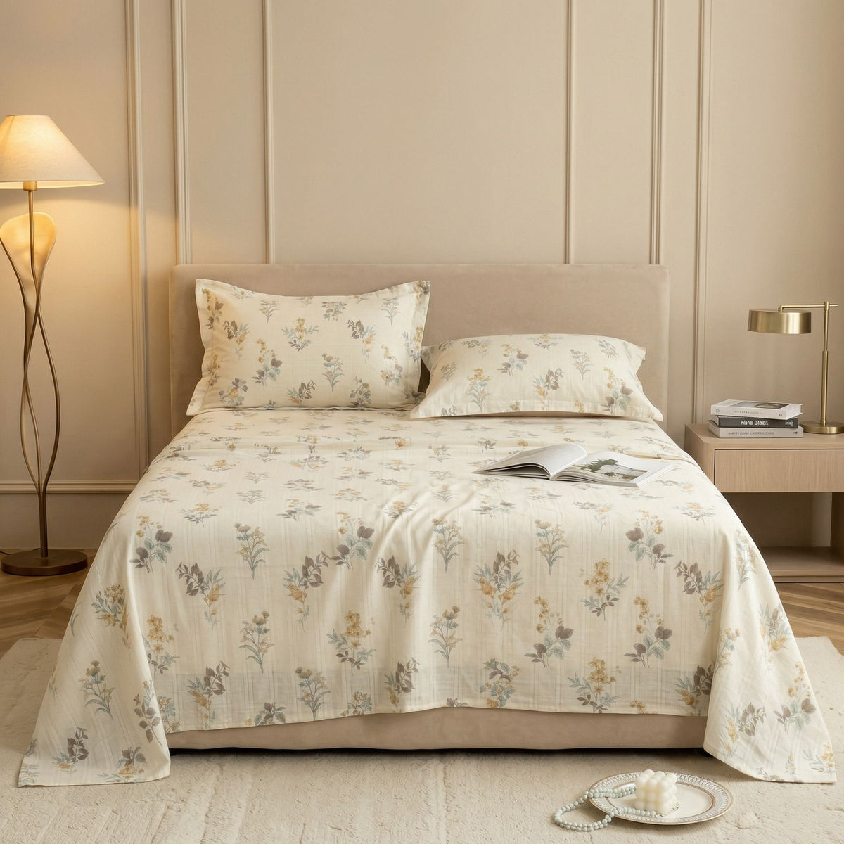 Cloud Collection Flatsheet Beige Brown