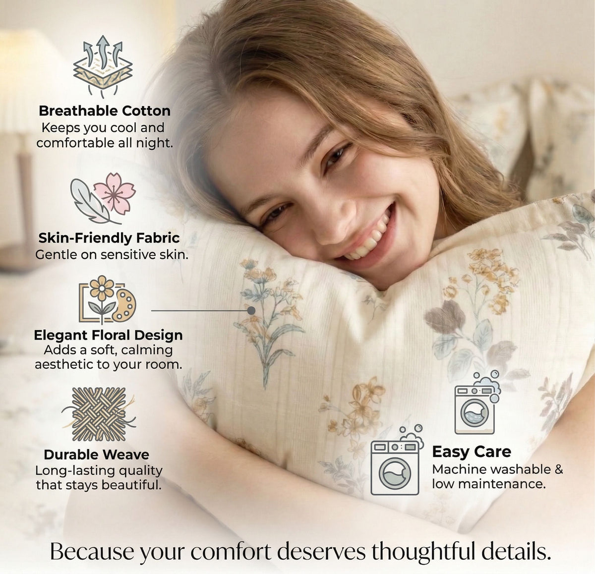Cloud Collection Flatsheet Beige Brown
