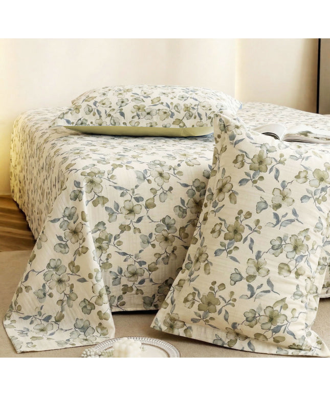 Cloud Collection Flatsheet Beige Olive Green