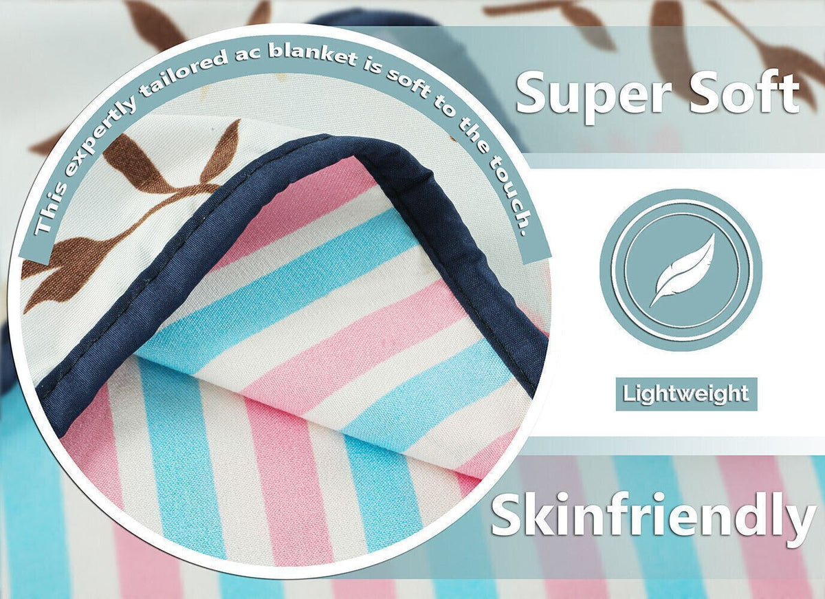 Valencia Reversible Dohar Dark Blue Pink