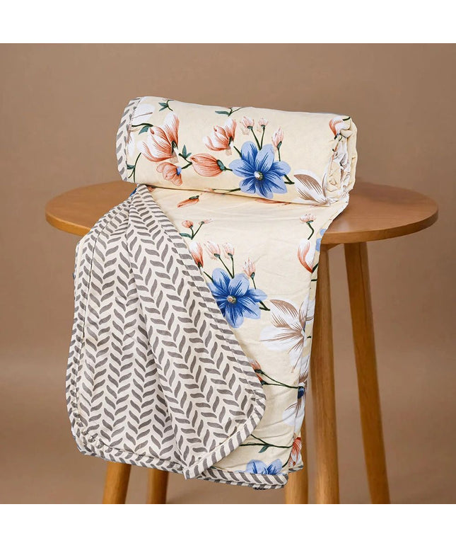 Valencia Reversible Dohar Beige Blue