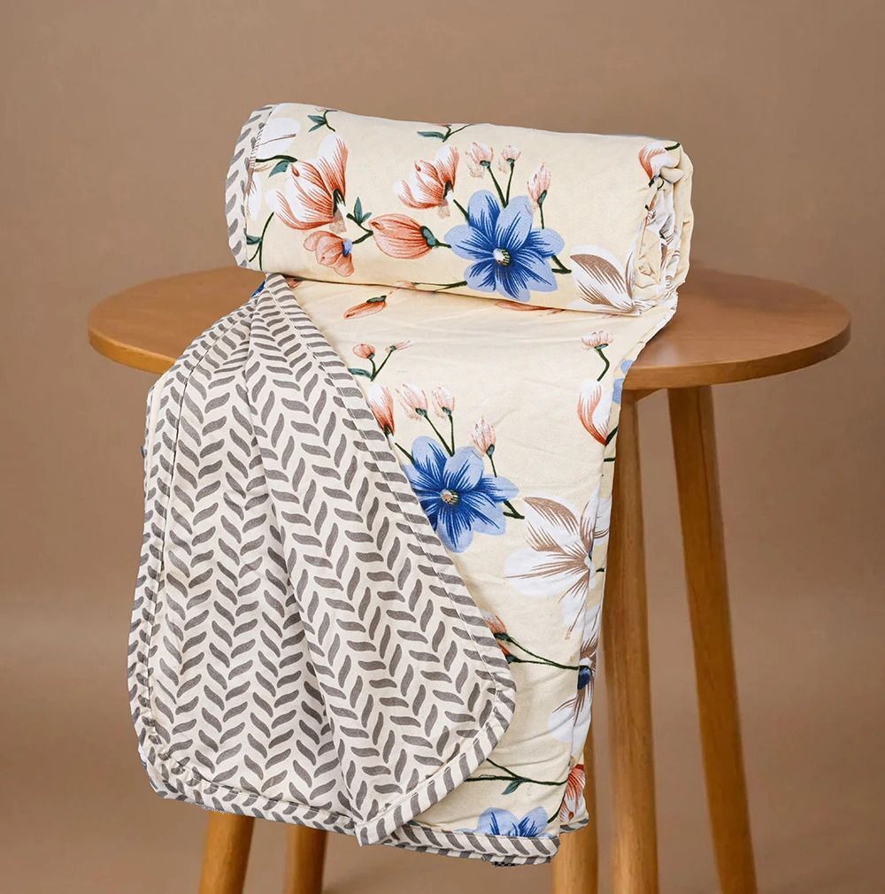 Valencia Reversible Dohar Beige Blue