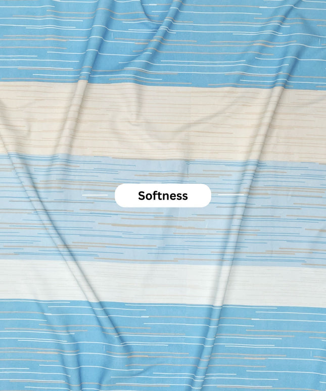 Urban Flat Bedsheet Blue White