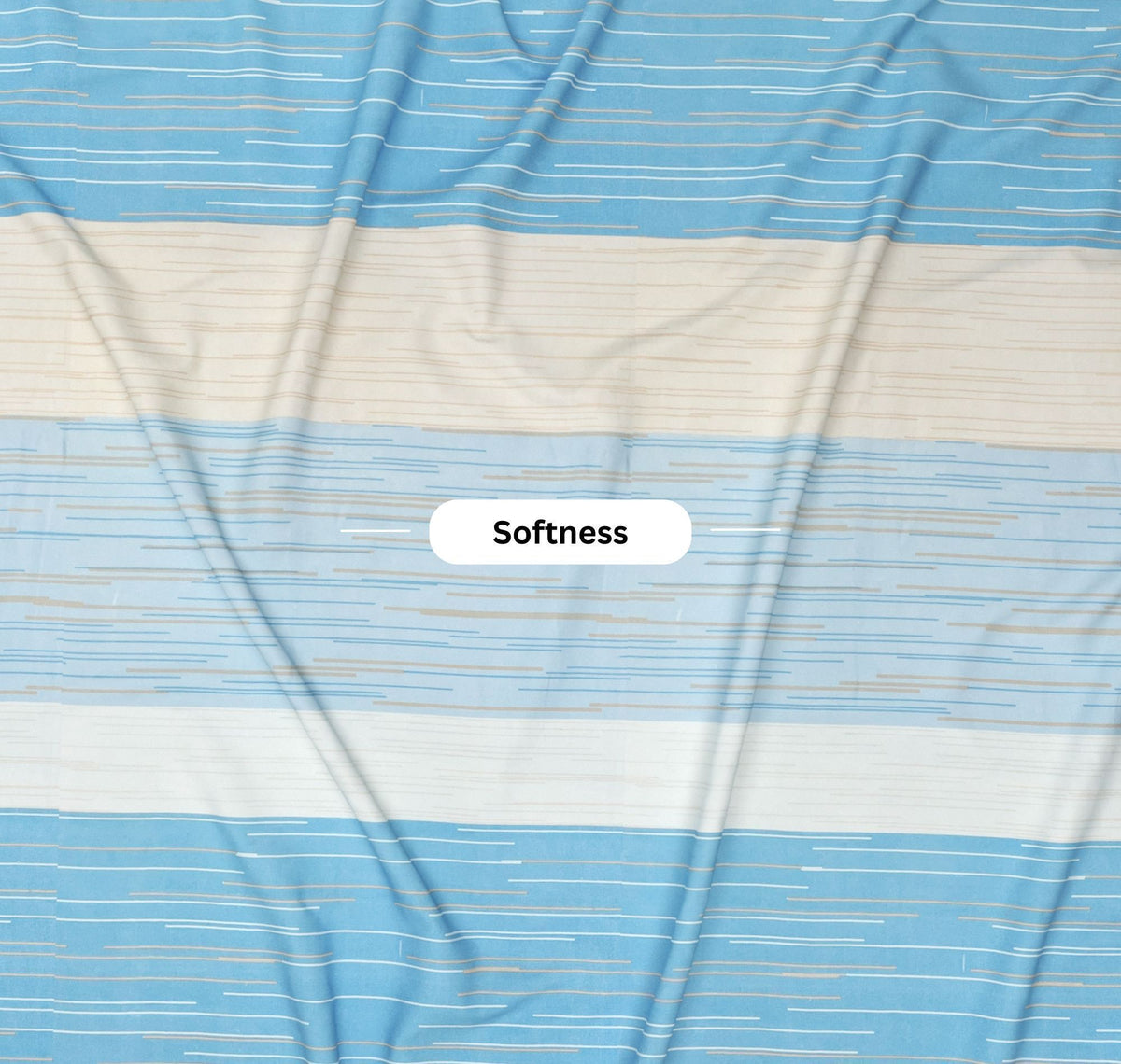 Urban Flat Bedsheet Blue White