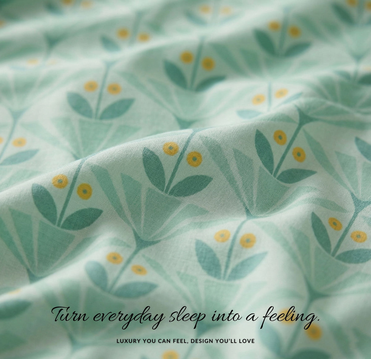 Frill Flat Bedsheet Orange