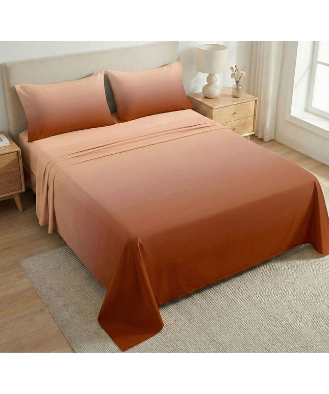 Pixel Ombre Flatsheet Orange Tint