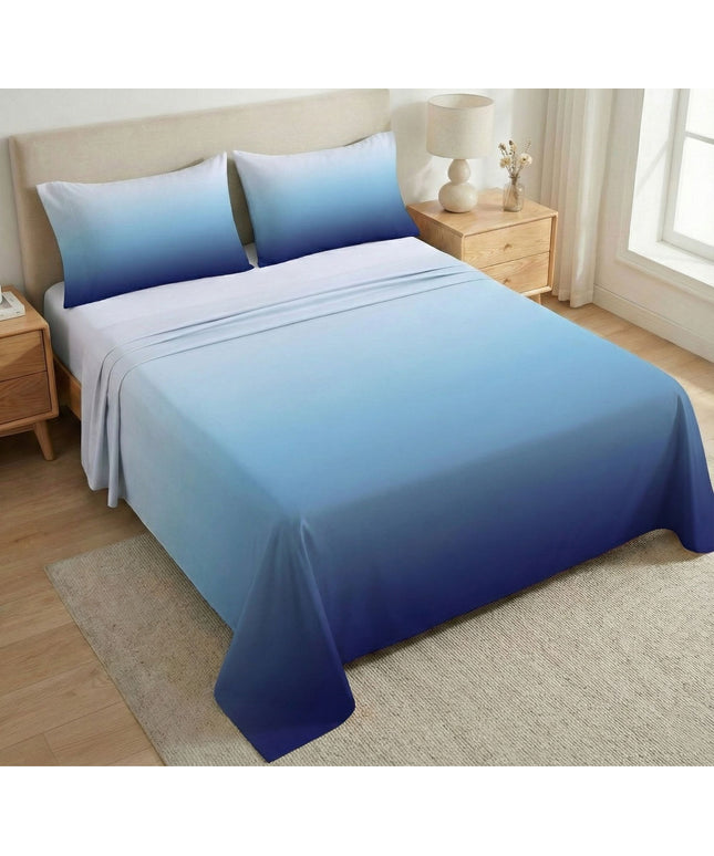 Pixel Ombre Flatsheet Blue Tint