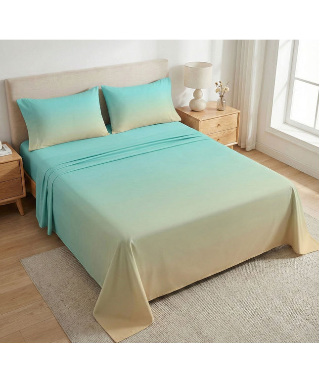 Pixel Ombre Flatsheet Sky Blue Tint
