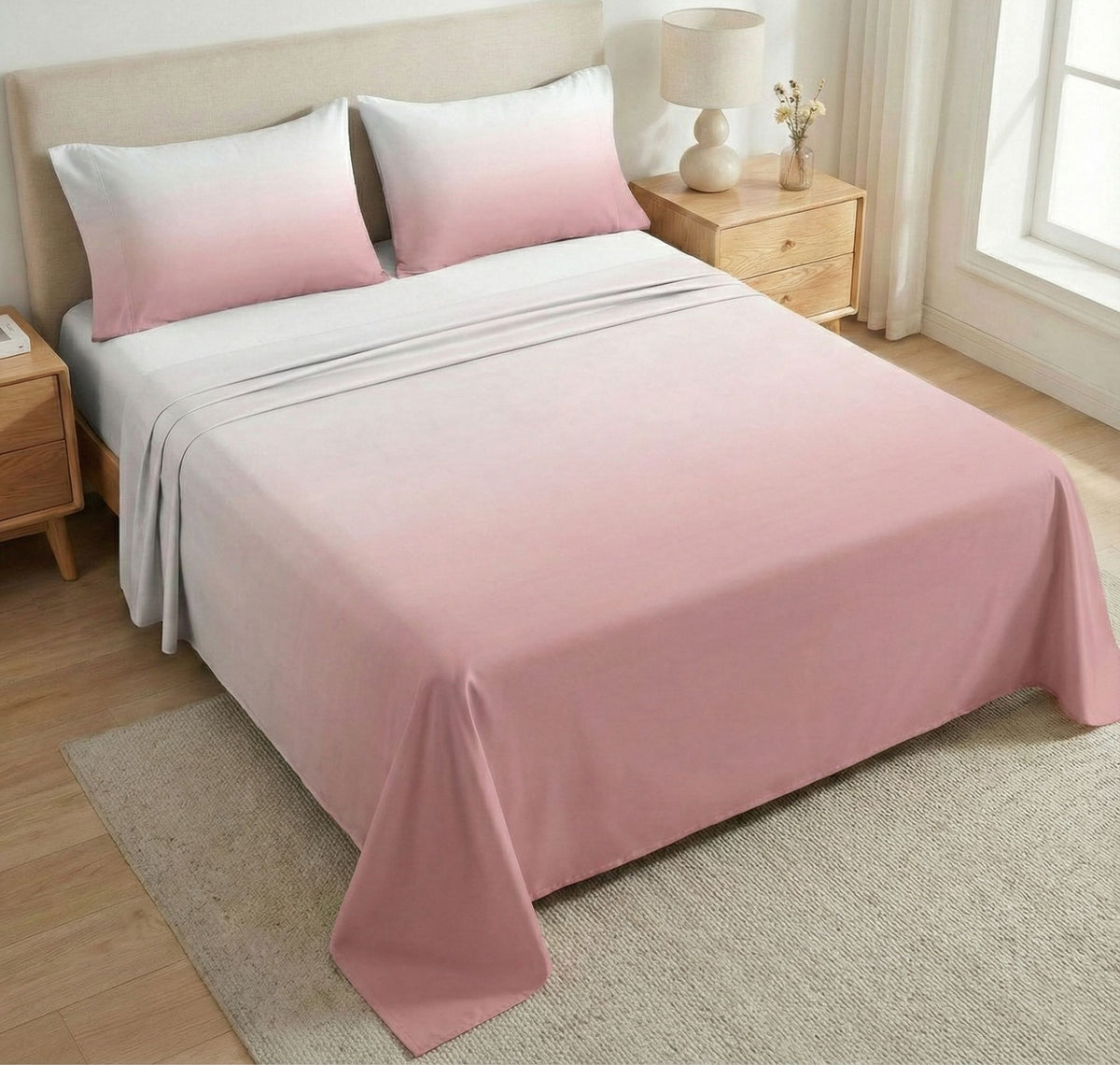 Pixel Ombre Flatsheet Light Pink Tint