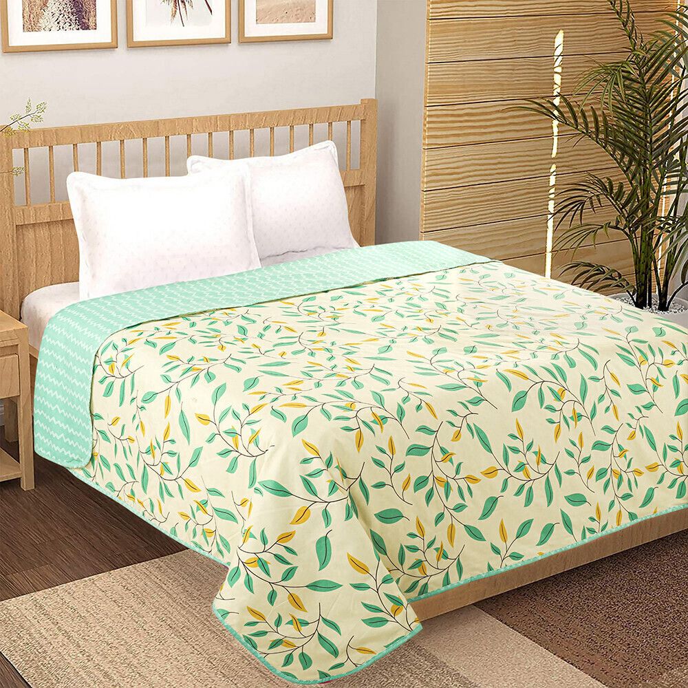 Valencia Reversible Dohar Lime Green Yellow