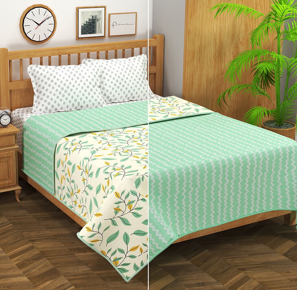 Valencia Reversible Dohar Lime Green Yellow