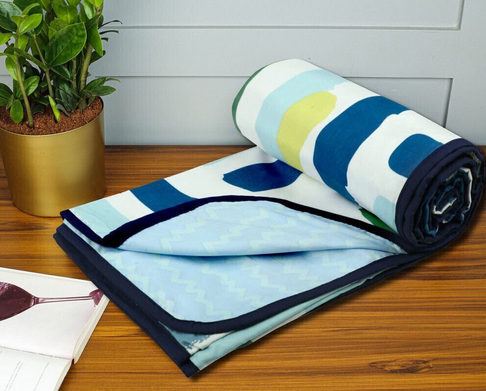 Valencia Reversible Dohar Sky Blue Pink