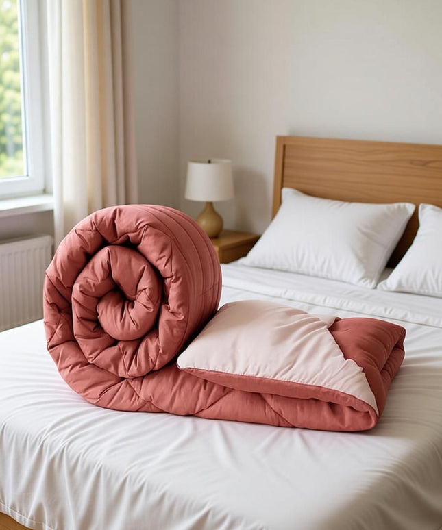 Solid Reversible Comforter Terracotta