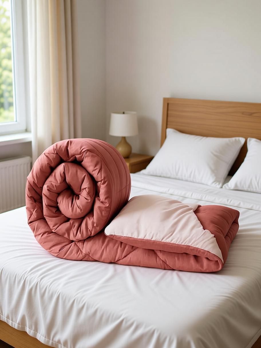 Solid Reversible Comforter Terracotta