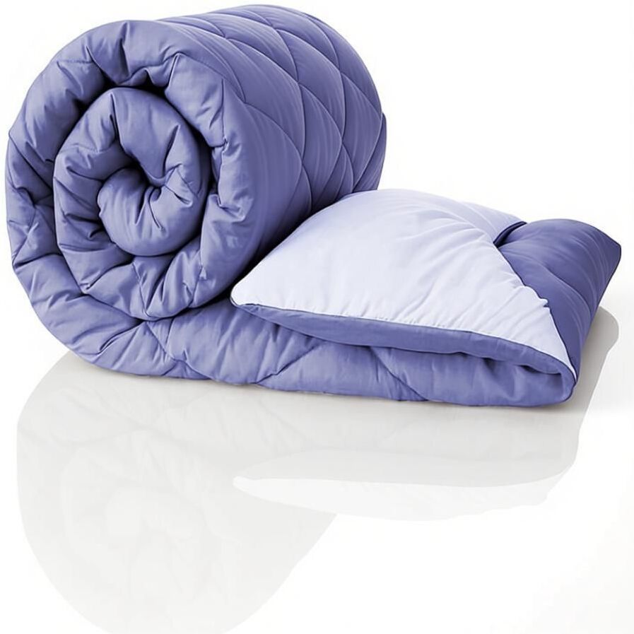 Solid Reversible Comforter Lavender
