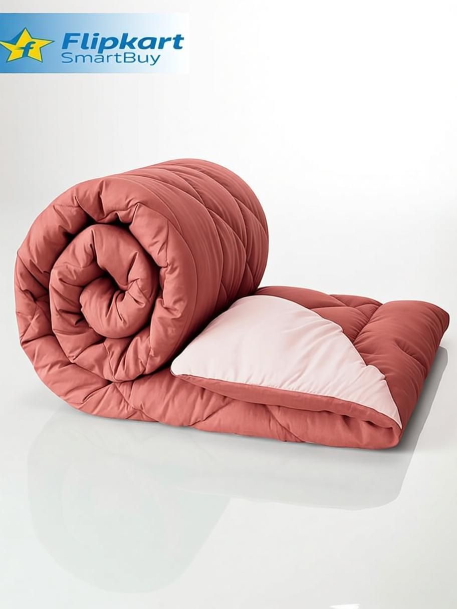 Solid Reversible Comforter Terracotta