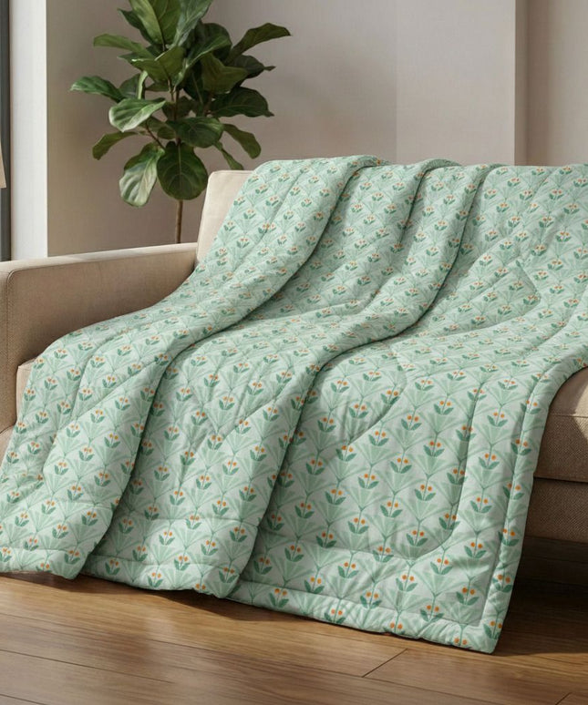Valencia Comforter Green Orange