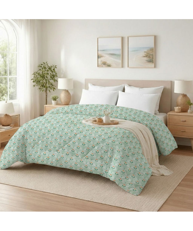 Valencia Comforter Green Orange