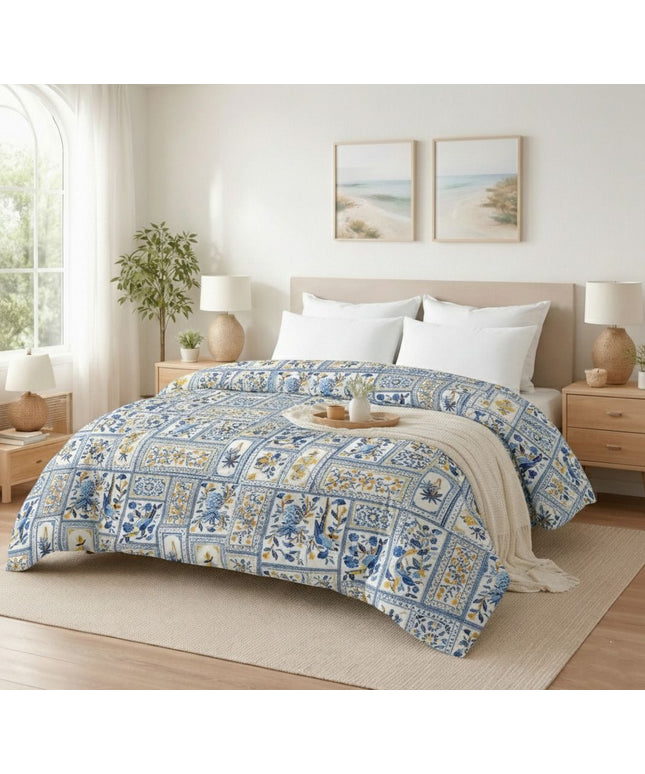 Valencia Comforter BlueYellow