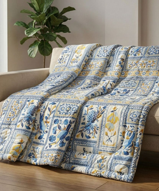 Valencia Comforter BlueYellow