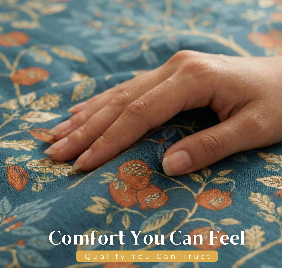 Aura Flat Bedsheet Navy Blue