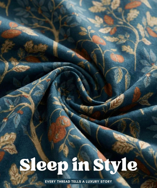 Aura Flat Bedsheet Navy Blue