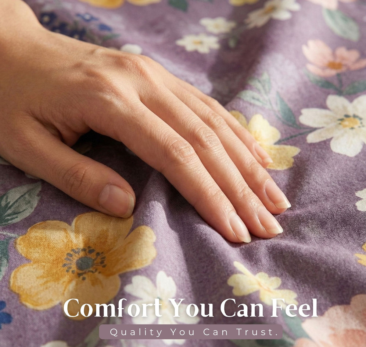 Aura Flat Bedsheet Purple